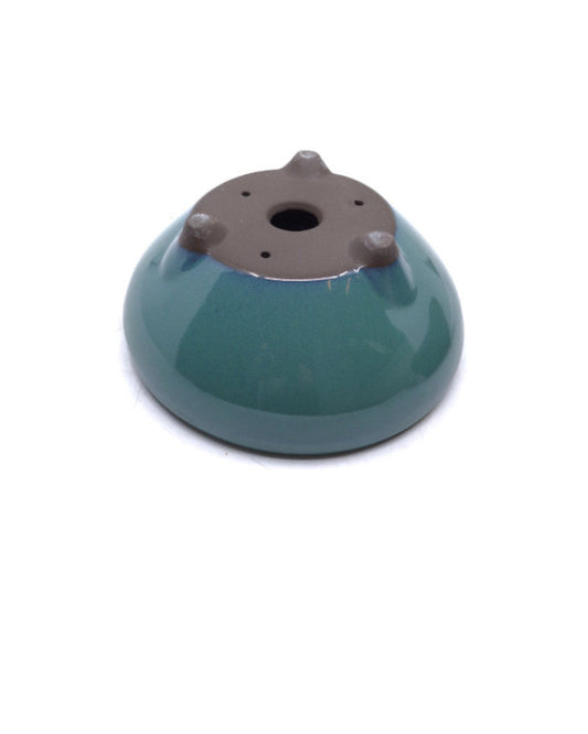 Pot à bonsaï vert rond 19 cm