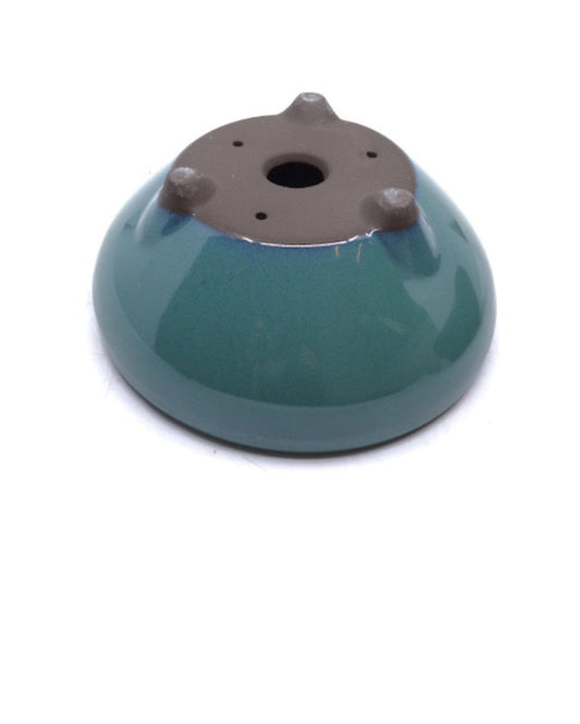 Pot à bonsaï vert rond 24 cm