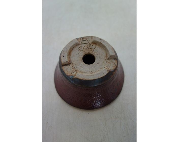 Pot à bonsaï Shohin « René Lecocq » rouge rond 9 cm