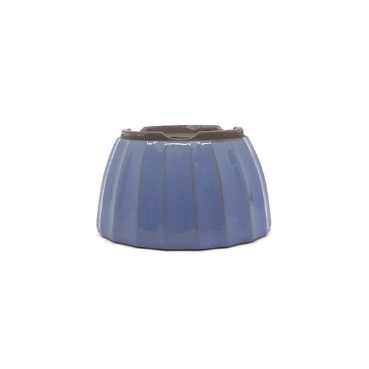 Pot à bonsaï bleu clair chrysanthèmes 12 cm