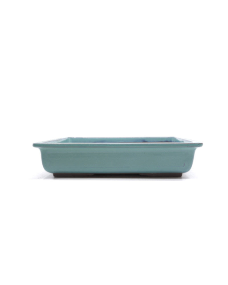 Pot à bonsaï vert rectangulaire 36 cm