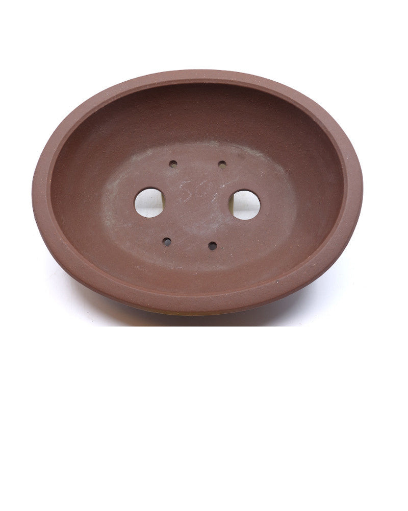 Pot à bonsaï ovale non émaillé 31 cm