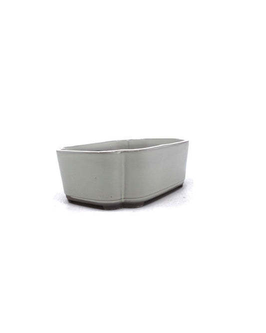 Pot à bonsaï crème lotus 18 cm