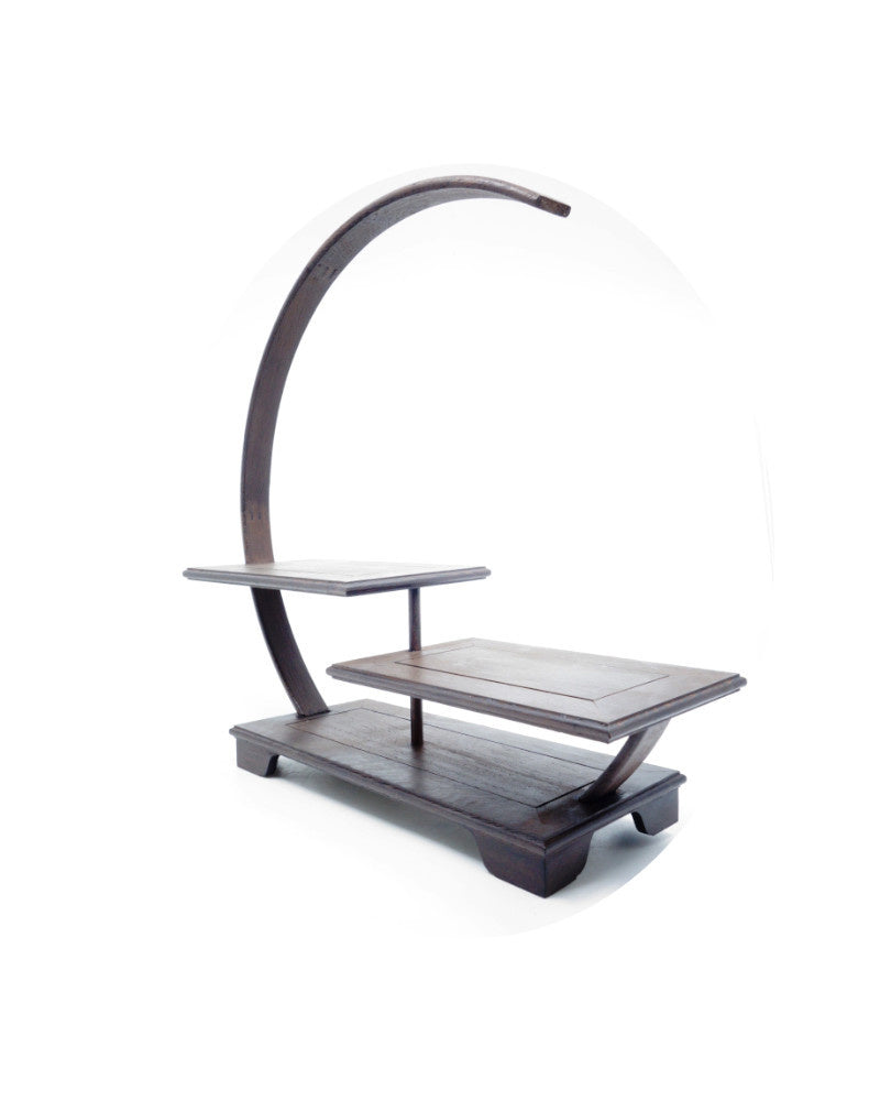 Plateau pour bonsaï Shohin circulaire ouvert 33 cm