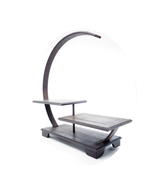 Plateau pour bonsaï Shohin circulaire ouvert 33 cm