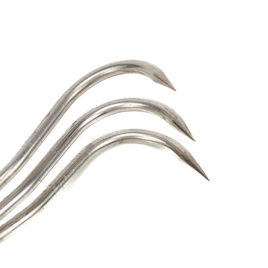 Crochet à racines Bonsai Yagimitsu en acier inoxydable à trois dents avec manche en bois 208 mm