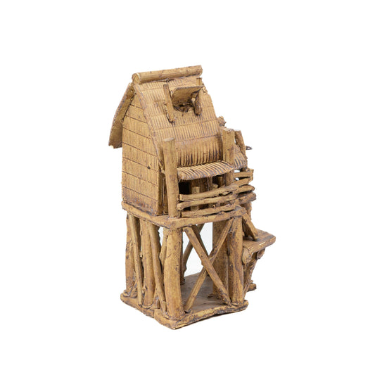 Ornement pour bonsaï Maisonnette traditionnelle marron