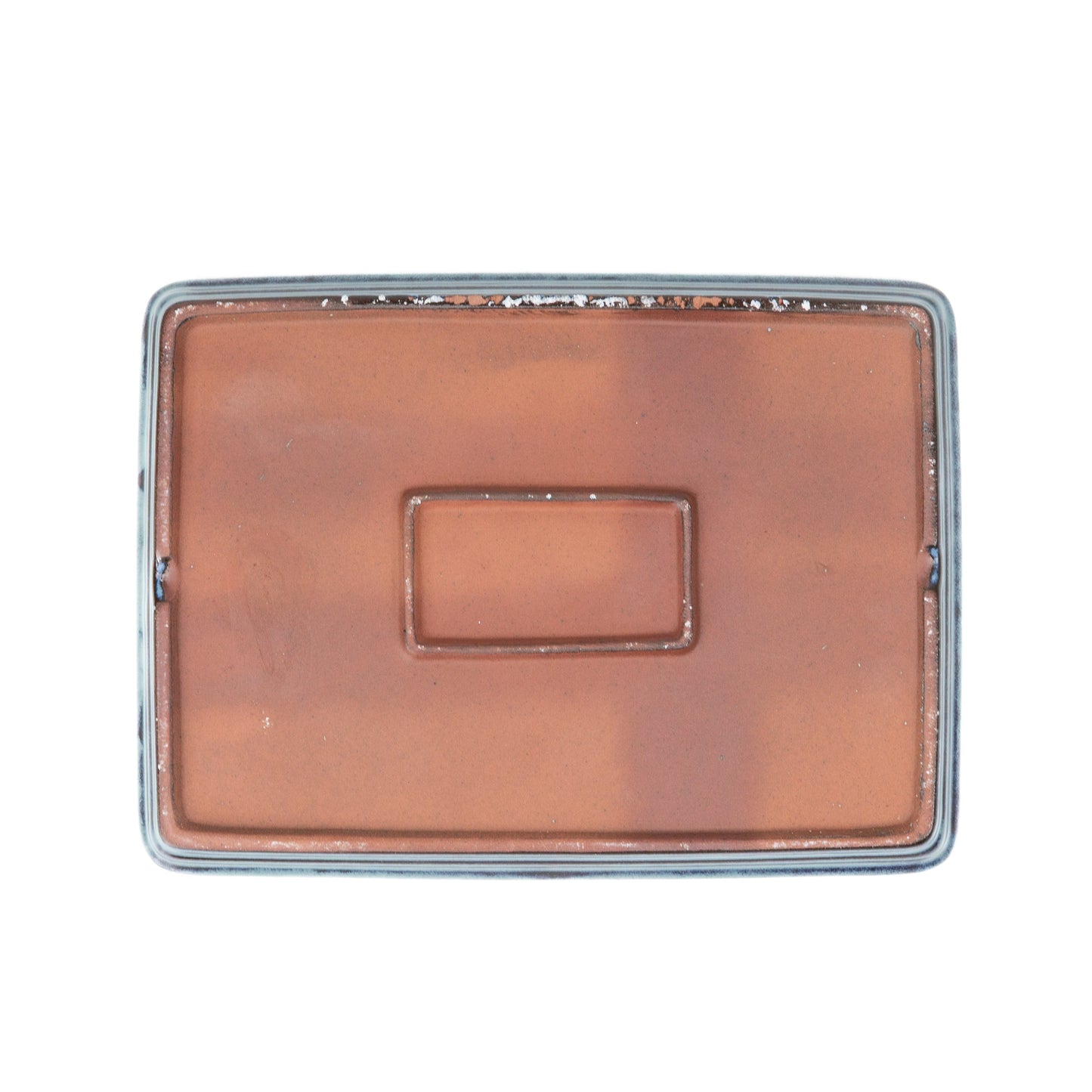 Soucoupe pour bonsaï bleue rectangulaire 23 cm