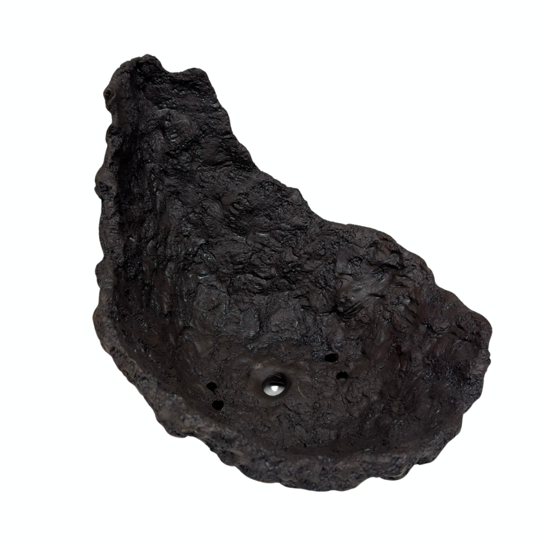 Pot à bonsaï en forme de lune, pot en terre cuite 28 cm
