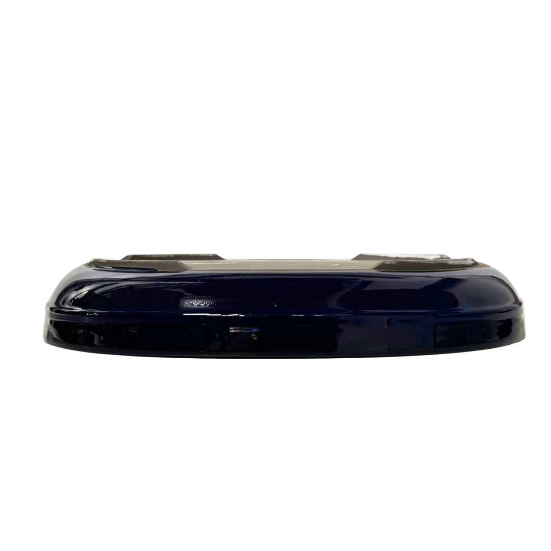 Pot à bonsaï - ovale, émaillé, bleu (41 cm de large)
