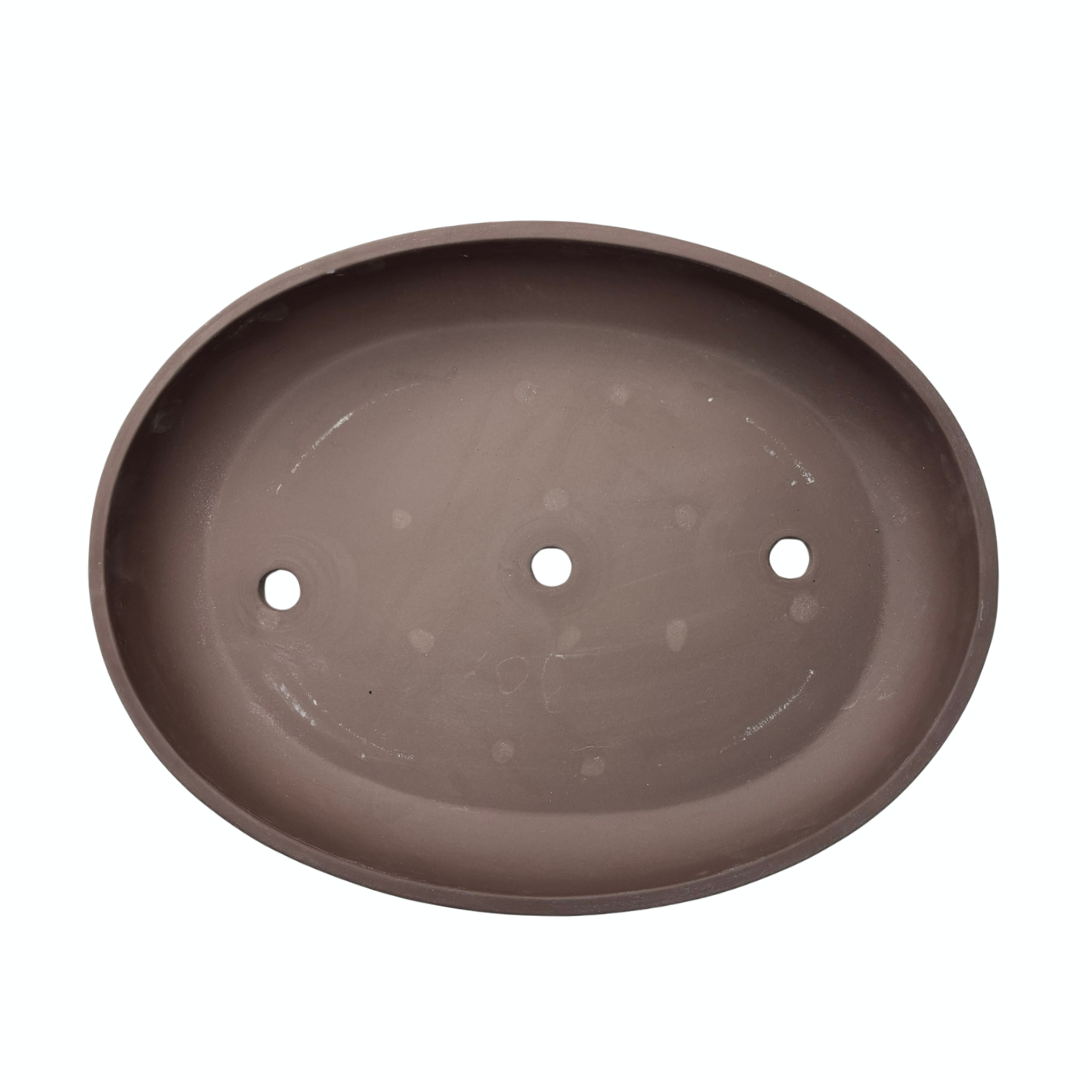 Pot à bonsaï ovale non émaillé 47 cm