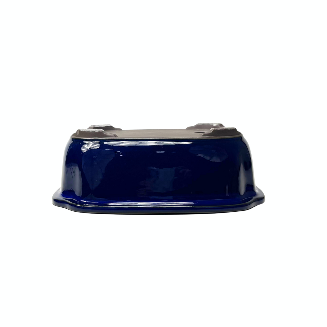 Pot à bonsaï bleu mokko 25 cm