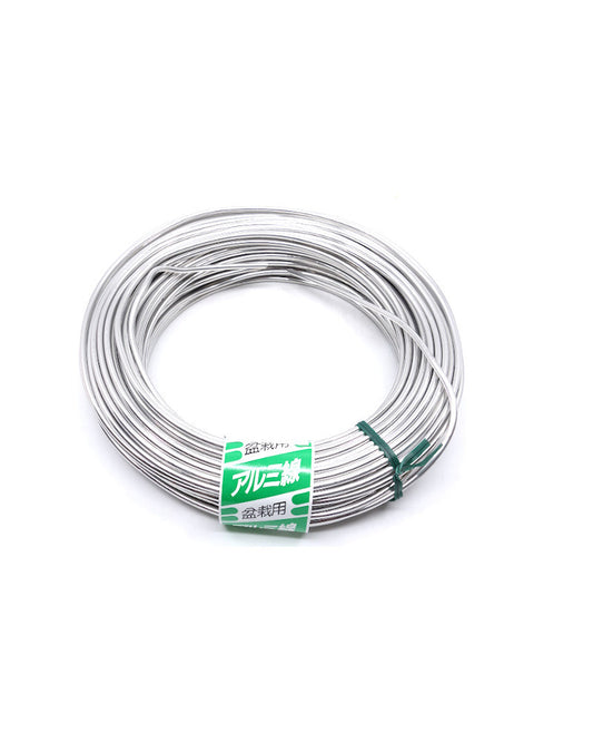 Fil d'aluminium argenté pour bonsaï, 500 grammes, 1,0 mm