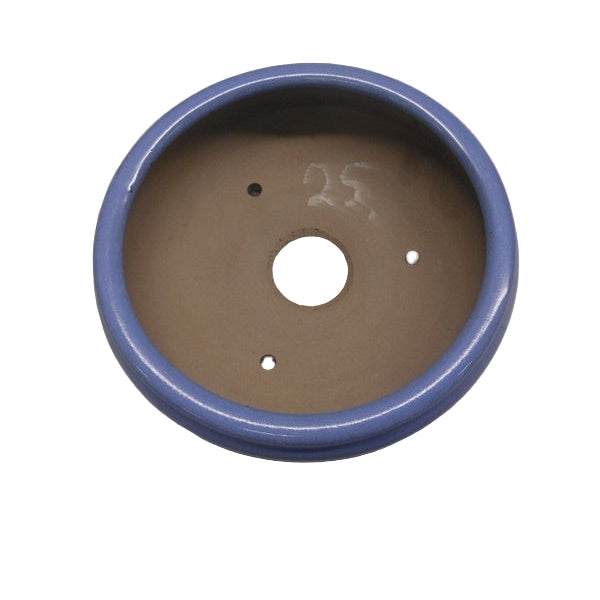 Pot à bonsaï bleu clair rond 15 cm