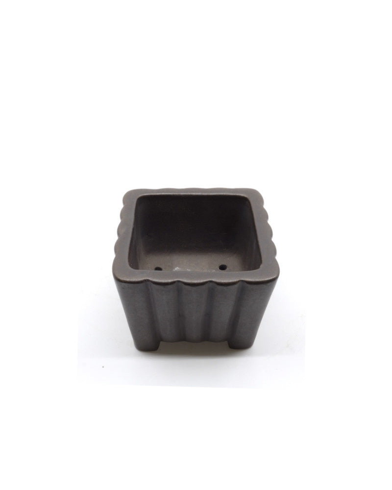 Pot à bonsaï Shohin Yixing carré 9 cm