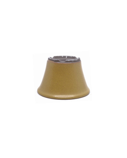 Pot à bonsaï semi-cascade rond ocre 12 cm