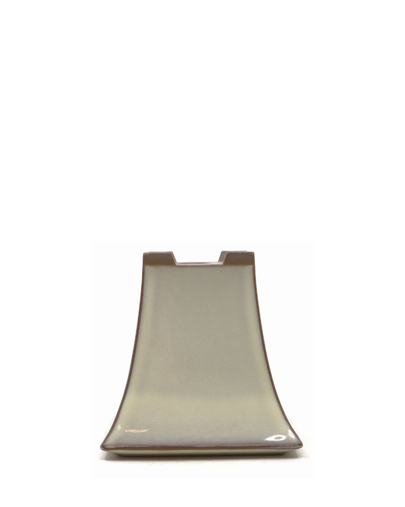 Pot à bonsaï semi-cascade crème 12 cm