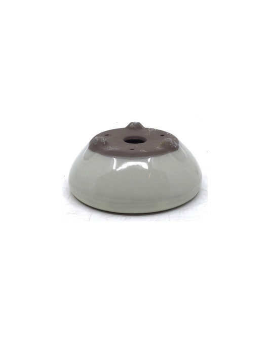 Pot à bonsaï blanc rond 13 cm