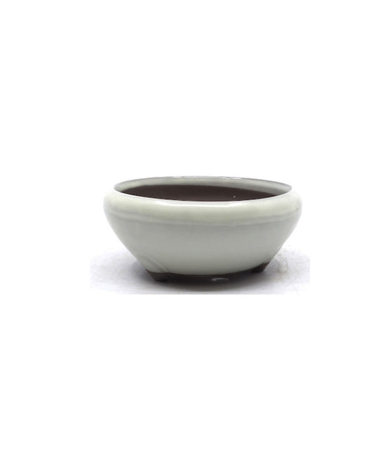 Pot à bonsaï blanc rond 16 cm