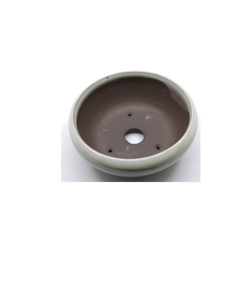 Pot à bonsaï blanc rond 16 cm
