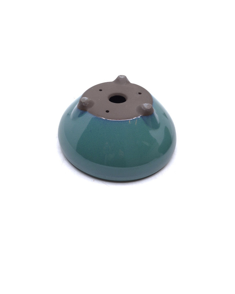 Pot à bonsaï vert rond 16 cm