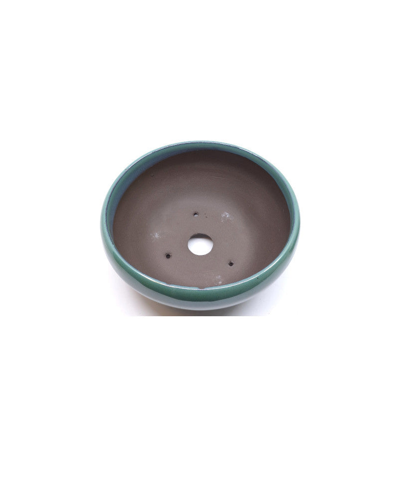 Pot à bonsaï vert rond 16 cm