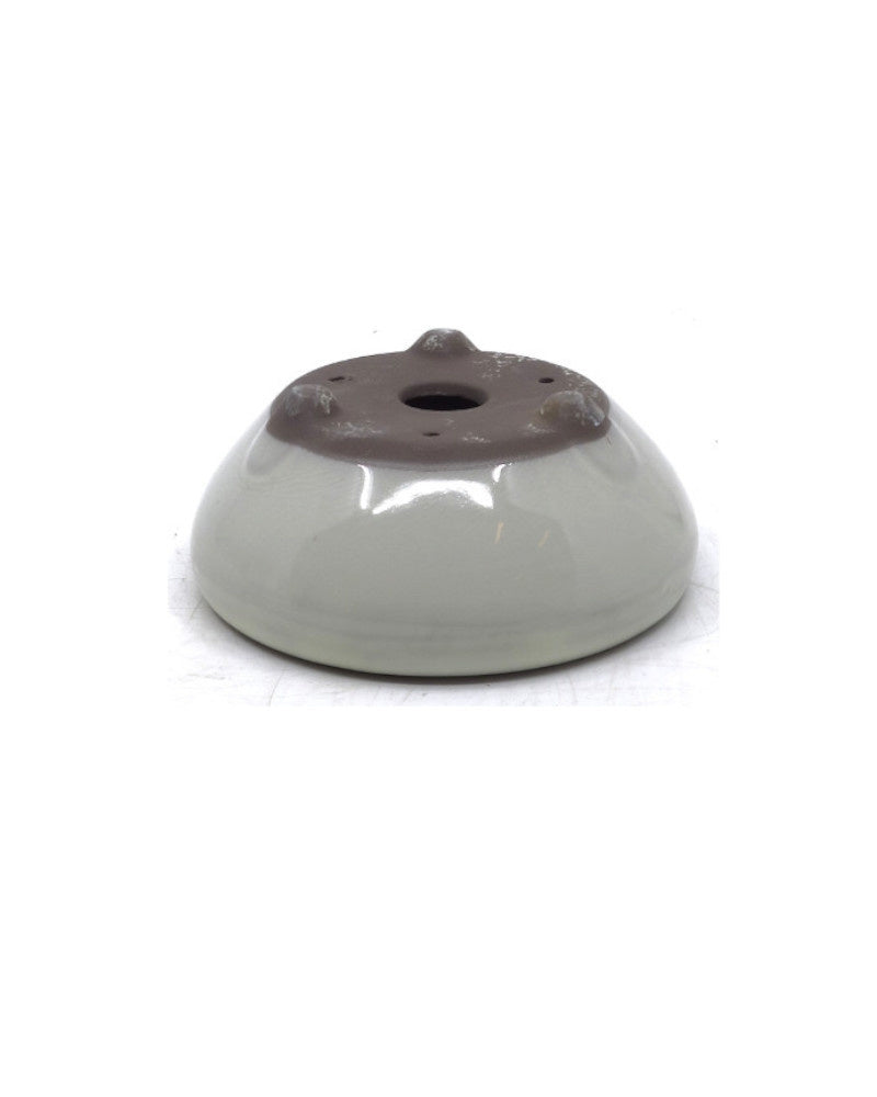 Pot à bonsaï crème rond 19 cm