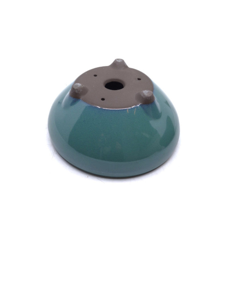 Pot à bonsaï vert rond 19 cm