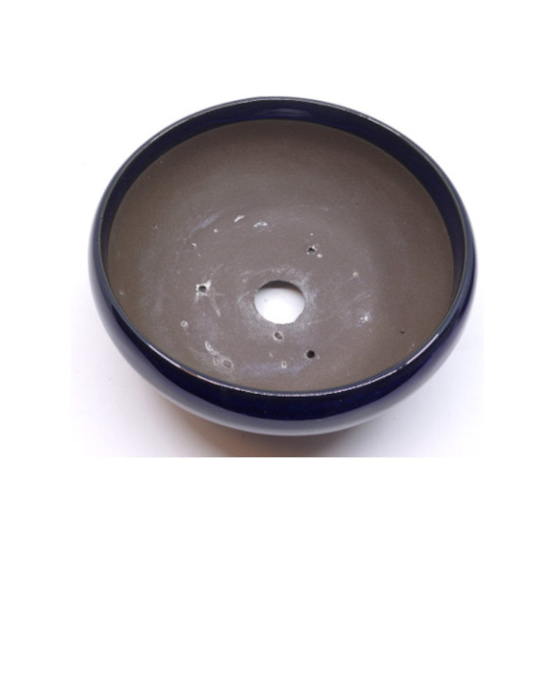 Pot à bonsaï bleu rond 24 cm