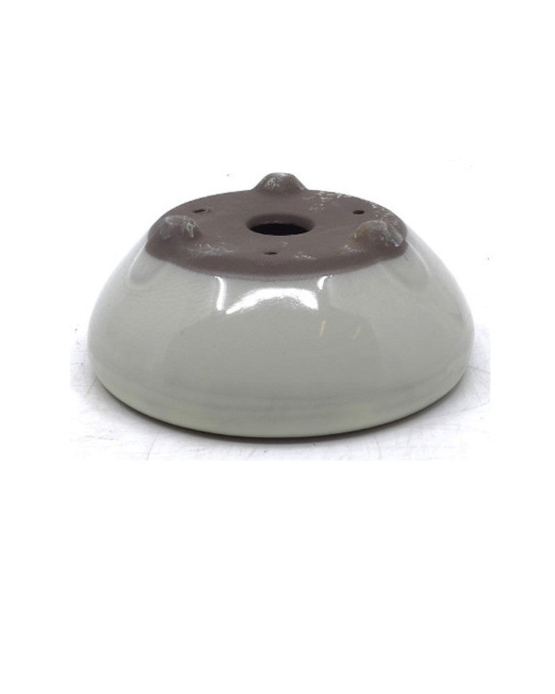 Pot à bonsaï crème rond 24 cm