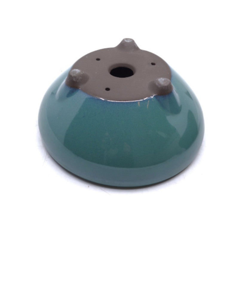 Pot à bonsaï vert rond 24 cm