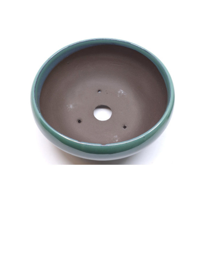 Pot à bonsaï vert rond 24 cm