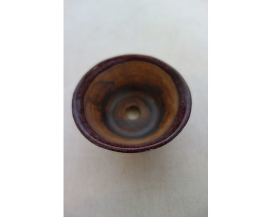 Pot à bonsaï Shohin « René Lecocq » rouge rond 9 cm