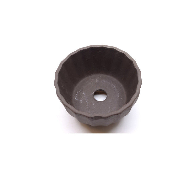 Pot à bonsaï non émaillé chrysanthèmes 12 cm