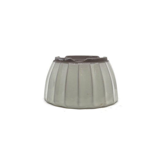 Pot à bonsaï blanc chrysanthèmes 12 cm