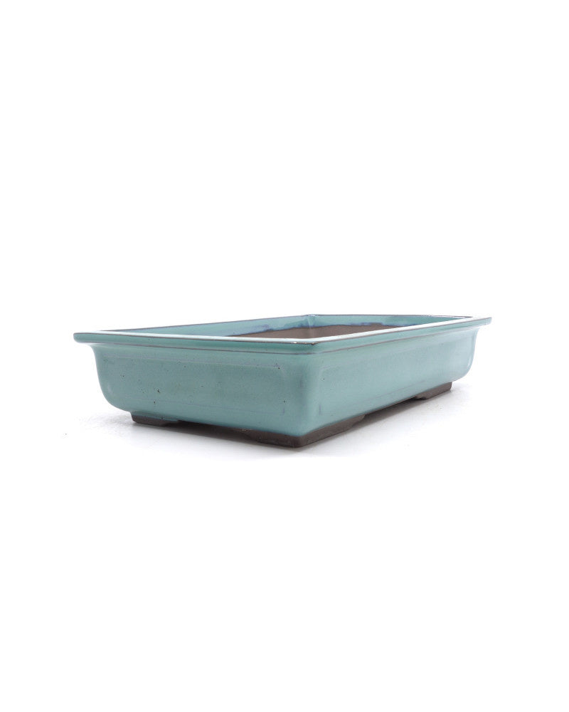 Pot à bonsaï vert rectangulaire 25 cm