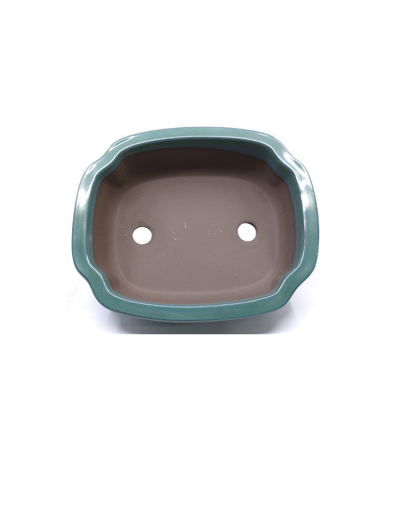 Pot à bonsaï vert mokko 25 cm