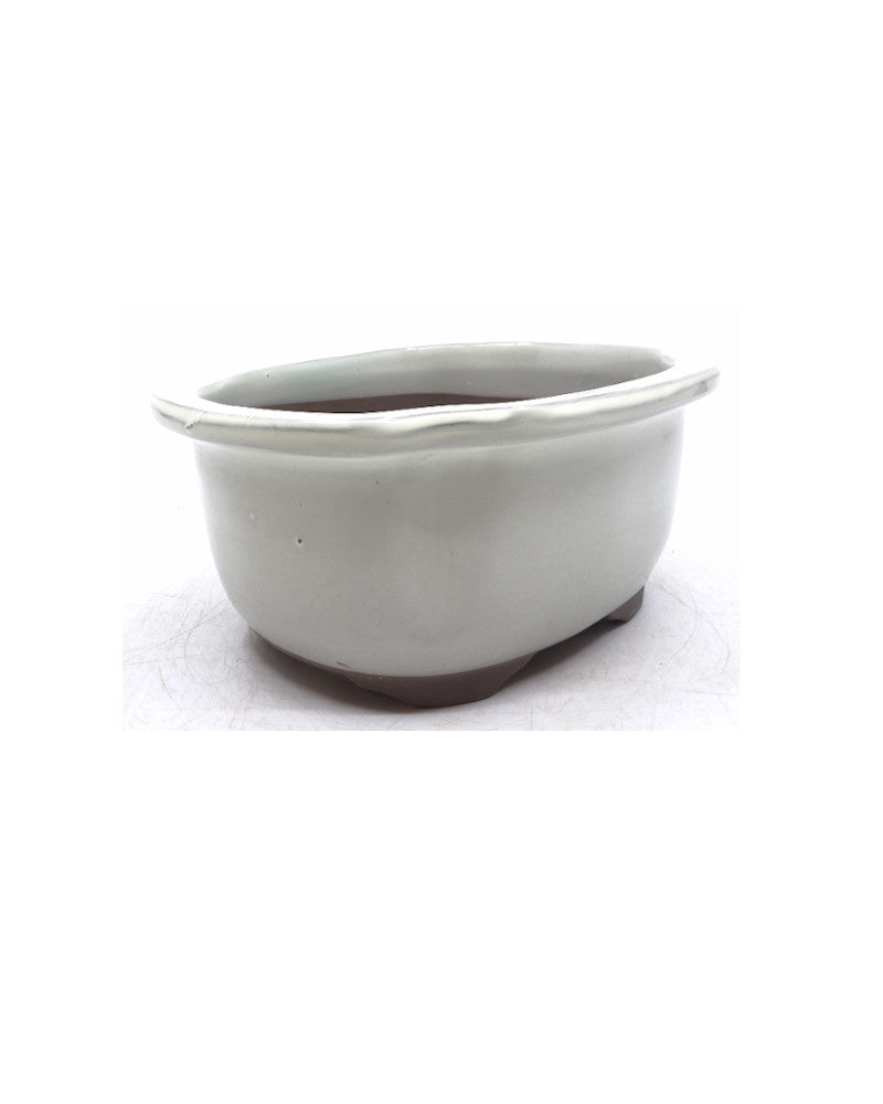 Pot à bonsaï crème mokko 20 cm