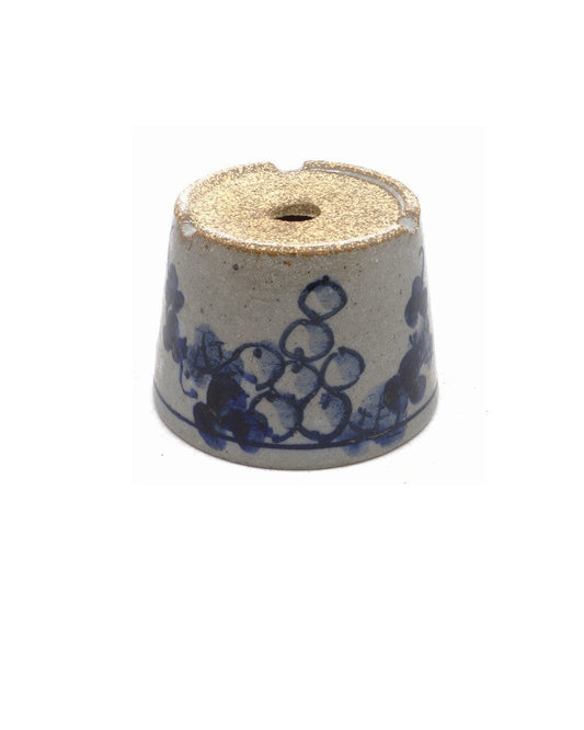 Pot Shohin Bonsai peint à la main avec des raisins ronds 9 cm