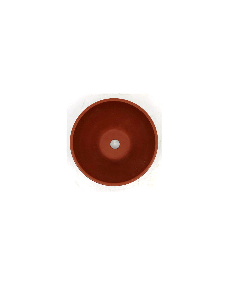 Pot à bonsaï Shohin Yixing non émaillé rond 9 cm