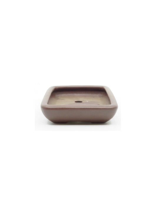 Pot à bonsaï Yixing non émaillé rectangulaire 16,5 cm