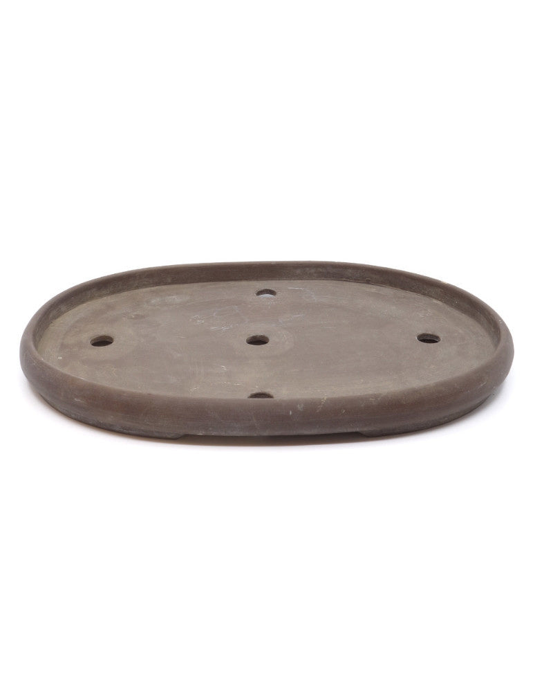 Pot à bonsaï ovale non émaillé 34 cm