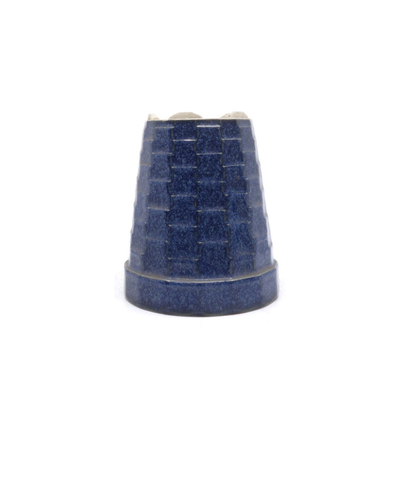 Pot à bonsaï cascade bleu rond 12 cm, hauteur 15 cm