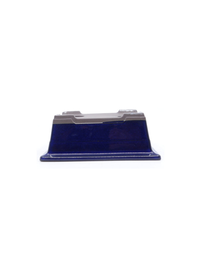 Pot à bonsaï bleu rectangulaire 22 cm