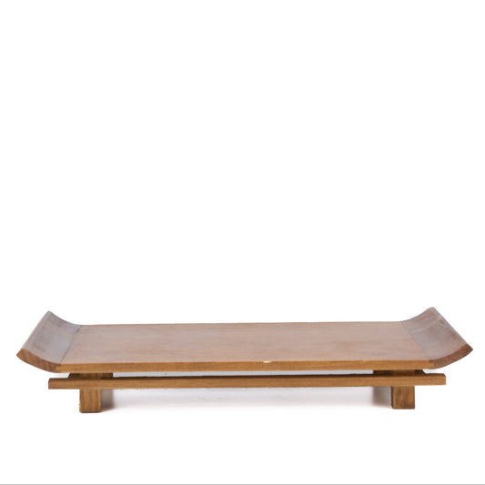 Table à bonsaï marron clair, motif torii 32 cm