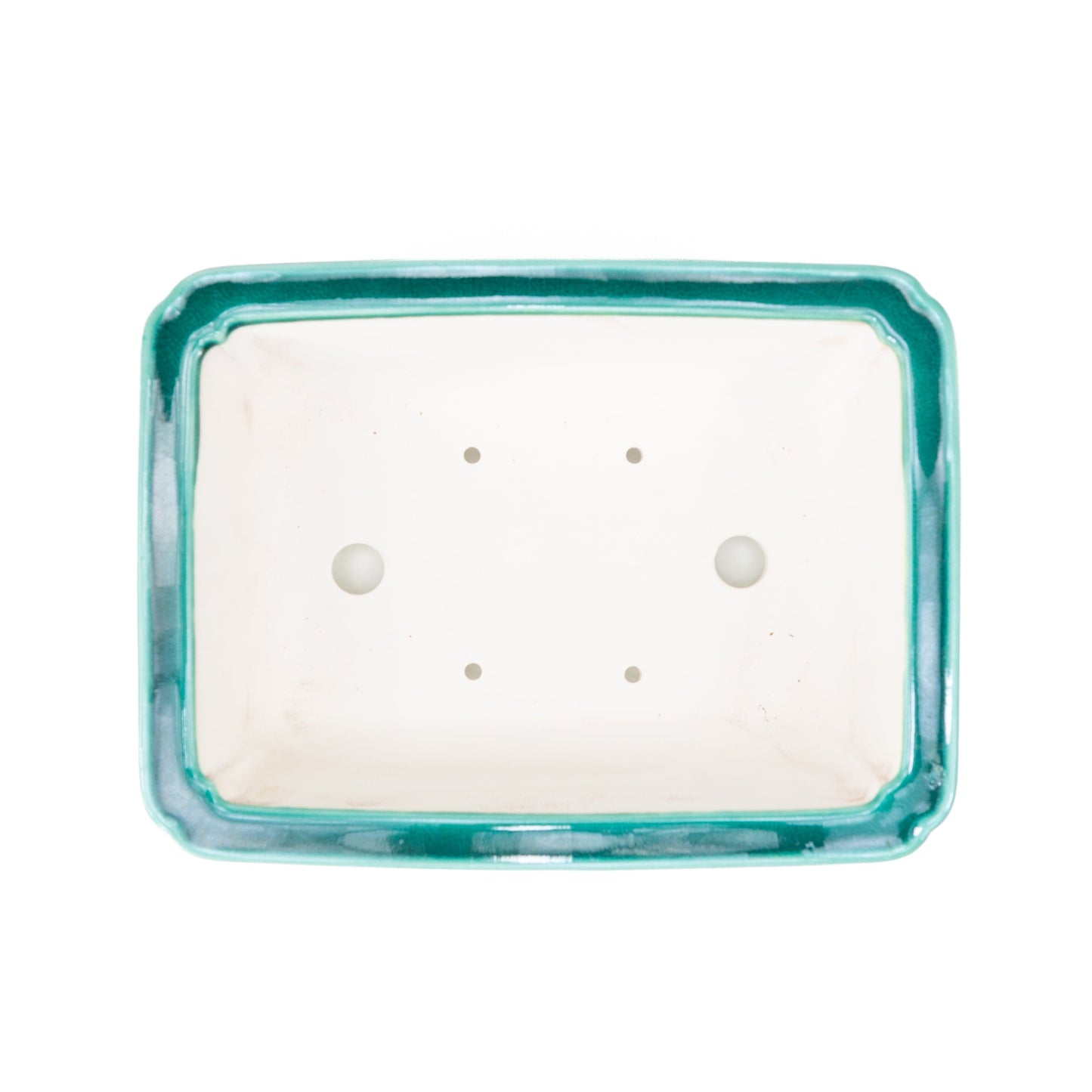 Pot Bonsai Yixing vert rectangle 27 cm