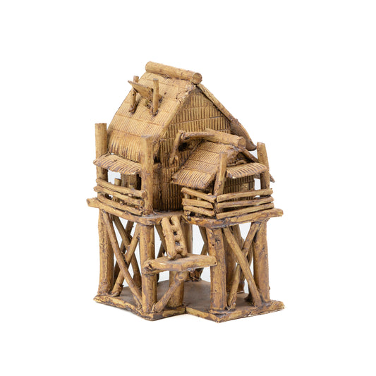 Ornement pour bonsaï Maisonnette traditionnelle marron