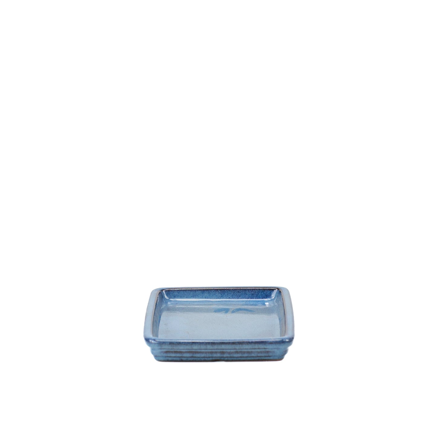 Soucoupe pour bonsaï bleue rectangulaire 15 cm