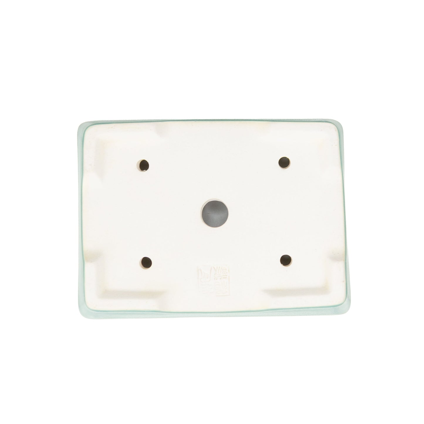 Pot Yixing pour bonsaï turquoise rectangulaire 15 cm