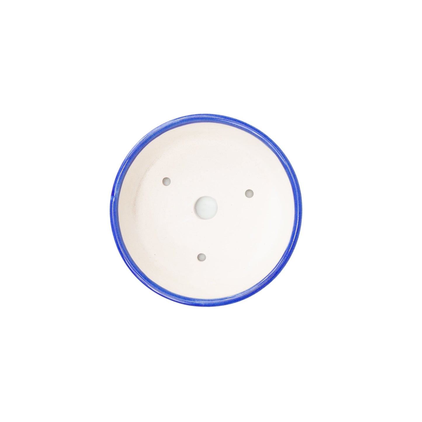 Pot Yixing pour bonsaï bleu tambour 12 cm